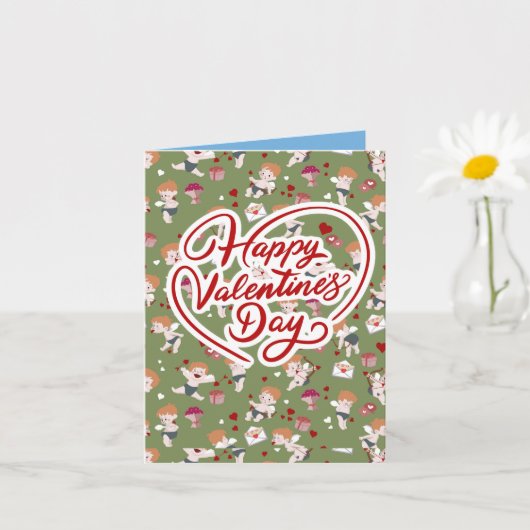 Engel van de liefde kaart (Kleine Plant)