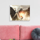 Engel van de pech canvas afdruk (Insitu (Woonkamer))