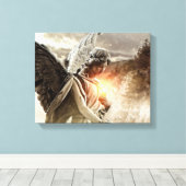 Engel van de pech canvas afdruk (Insitu (Houten vloer))