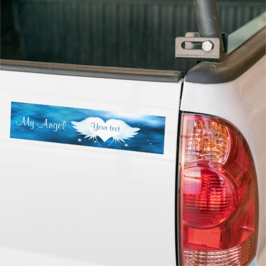 Engel van het hart bumpersticker (Op Truck)