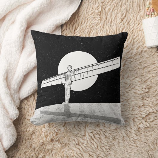 Engel van het Noordzwart en wit Kussen (Deken)