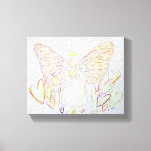 Engel van kunstschilderkunst canvas afdruk (Voorkant)