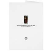 Engel van Leonardo da Vinci in het rood met een lu (Achterkant)