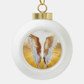 ENGEL VAN LICHT KERAMISCHE BAL ORNAMENT (Voorkant)