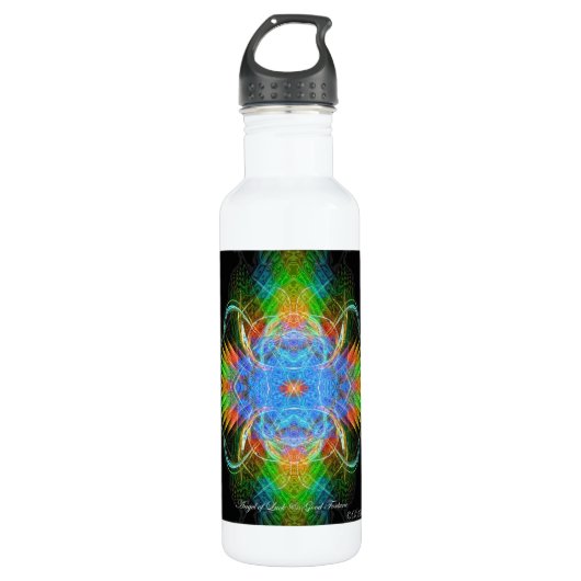 Engel van Luck en Good Fortune Waterfles (Voorkant)