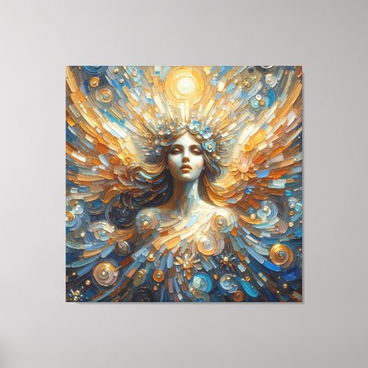 Engel van mijn stretched canvas Print (Voorkant)