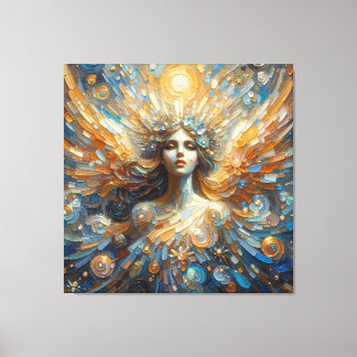 Engel van mijn stretched canvas Print