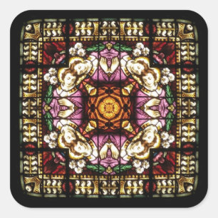 Engel Venster Kaleidoscoop Sticker