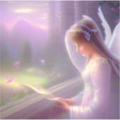 Engel - vinyl verwijderbaar - sticker (Voorkant)