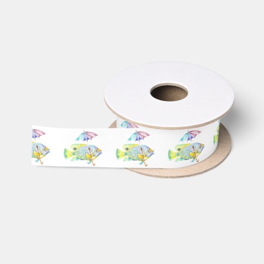 Engel vis met paraplu lint (Spoel)