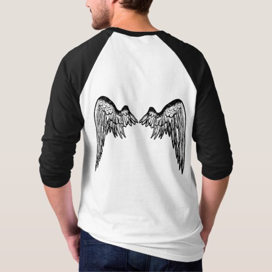engel vleugels t-shirt (Achterkant)