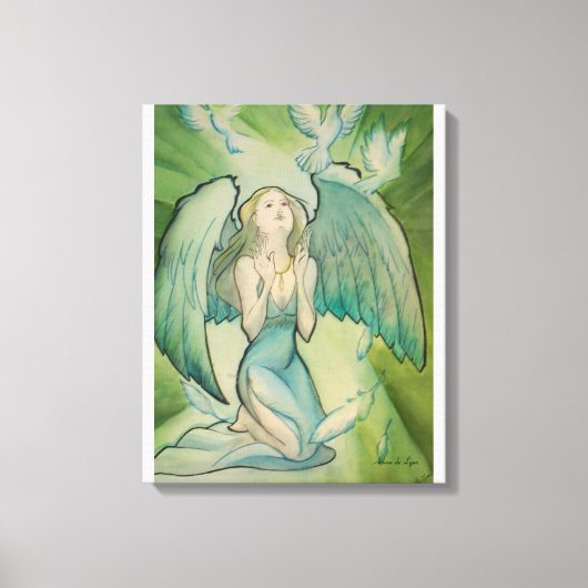 Engel voor vrede canvas afdruk (Voorkant)