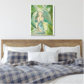 Engel voor vrede canvas afdruk (Insitu (Slaapkamer))