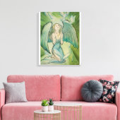 Engel voor vrede canvas afdruk (Insitu (Woonkamer))