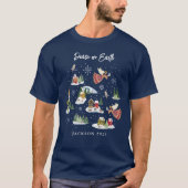 Engel Vrede op Aarde Kerstmis T-shirt (Voorkant)