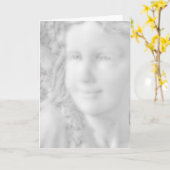 Engel Wenskaarten Kaart (Gele Bloem)