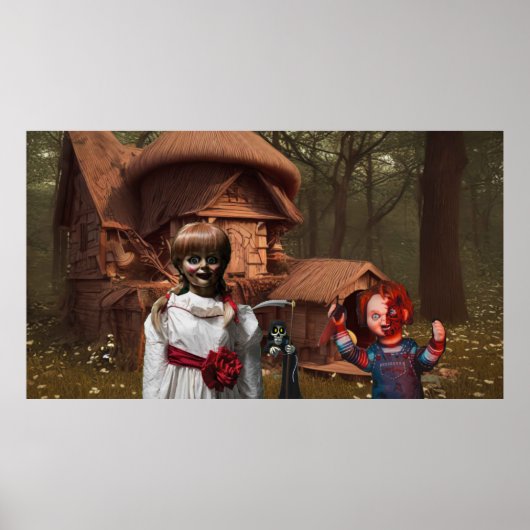 Engelachtig Halloween. Poster (Voorkant)