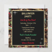 Engelachtige clown zombie op kermis Halloween Kaart (Achterkant)