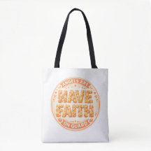 Engelachtige Faith Tote tas