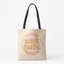 Engelachtige Faith Tote tas