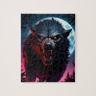 Engelachtige Grommende Weerwolf Legpuzzel