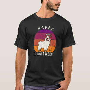 Engelachtige Halloween-clown Lama Woordspeling Gel T-shirt