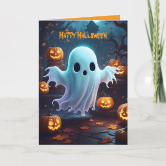 Engelachtige Kleine Spookgeest en Pompoenen