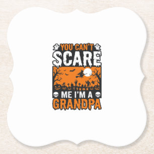 Engelachtige Opa Vintage Halloween Shirt Ontwerp_1 Kartonnen Onderzetters