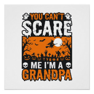 Engelachtige Opa Vintage Halloween Shirt Ontwerp_1 Perfect Poster