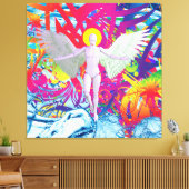 Engelachtige Robot Canvas Afdruk (Insitu (Woonkamer))