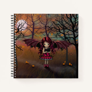 Engelachtige Vampier Fantasy Kunst Schetsboek Cute Notitieboek