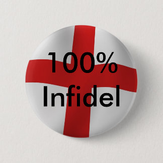 Engeland 100% Infidel Ronde Button 5,7 Cm