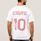 Engeland 2010 t-shirt (Achterkant)