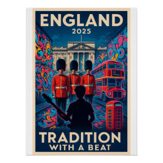 Engeland 2025 – Traditie met een Beat Perfect Poster