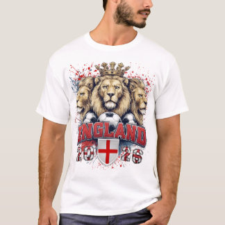 Engeland 2026 Leeuw, Engeland Voetbal, Voetbalfan T-shirt