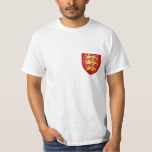 Engeland 3 leeuwen wapenschild t-shirt