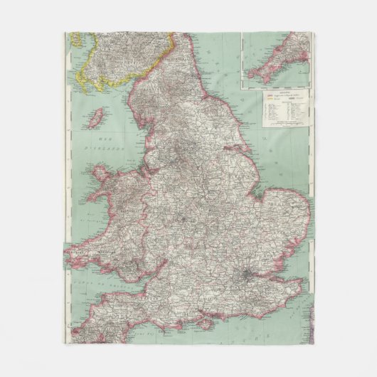 Engeland 5 fleece deken (Voorkant)