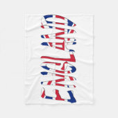 Engeland bedekte de Union Jack Flag Fleece Deken (Voorkant)