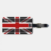 Engeland - Black Red White Bagagelabel (Achterkant horizontaal)