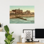  Engeland, Brighton Beach Seaside Poster (Thuiskantoor)