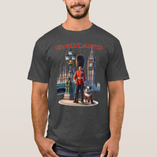 Engeland Buckingham Palace Guard en Bulldog T-shirt