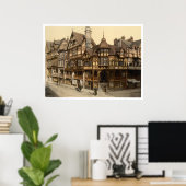  Engeland, Chester, 19e eeuw Cheshire Poster (Thuiskantoor)