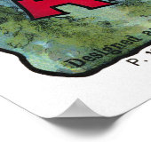 Engeland Circus Poster teruggezet (Hoek)