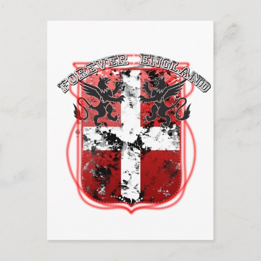 Engeland Crest Briefkaart (Voorkant)