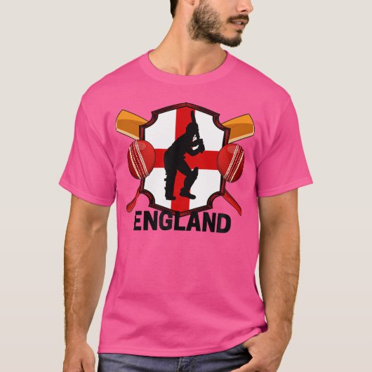 Engeland Cricke Engels Team Fans supporters T-shirt (Voorkant)