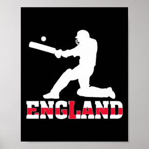 Engeland Cricket Fan Jersey 2025 Britse Cricket  Poster