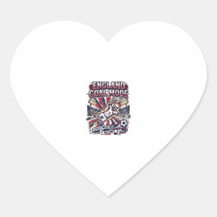 Engeland Doel Modus Skelet Aanvaller Naties Street Hart Sticker