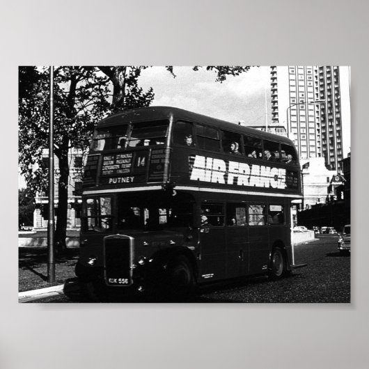 Engeland Dubbeldecker bus Poster (Voorkant)