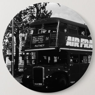  Engeland Dubbeldecker bus Ronde Button 6,0 Cm