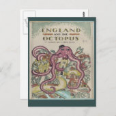 Engeland en de Octopus Briefkaart (Voorkant / Achterkant)